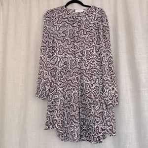 A.L.C. Paisley dress size 10. 100% silk.